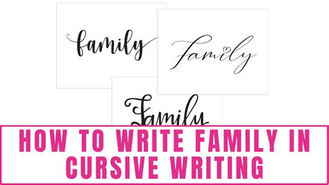 How to Write Family in Cursive: A Discursive Journey through the Alphabet